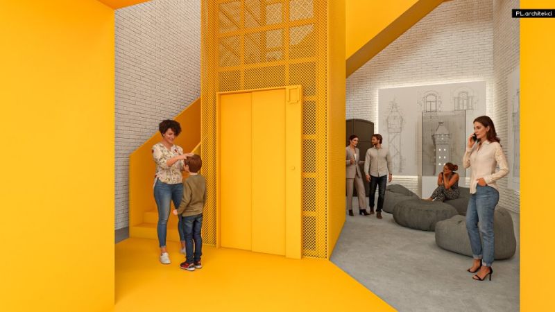 Wnętrze wieży po renowacji. 